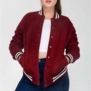 American Apparel Heavy Terry Baseball jacket size XXS